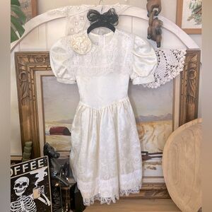 Vintage Gunne Sax Jessica McClintock Girls Size 6X Flower Girl Dress